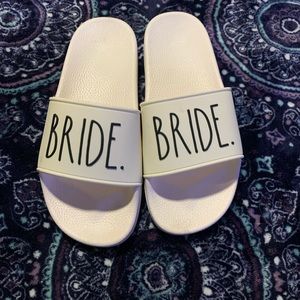 Rae Dunn bride sandals